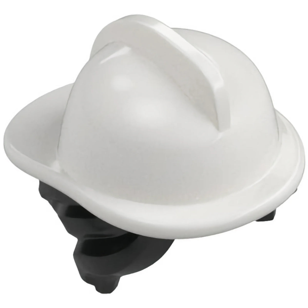 Part 53117pb02 - Minifigure, Hair Combo, Hair with Hat, Side Bangs and Bun with Molded White Fire Helmet Pattern