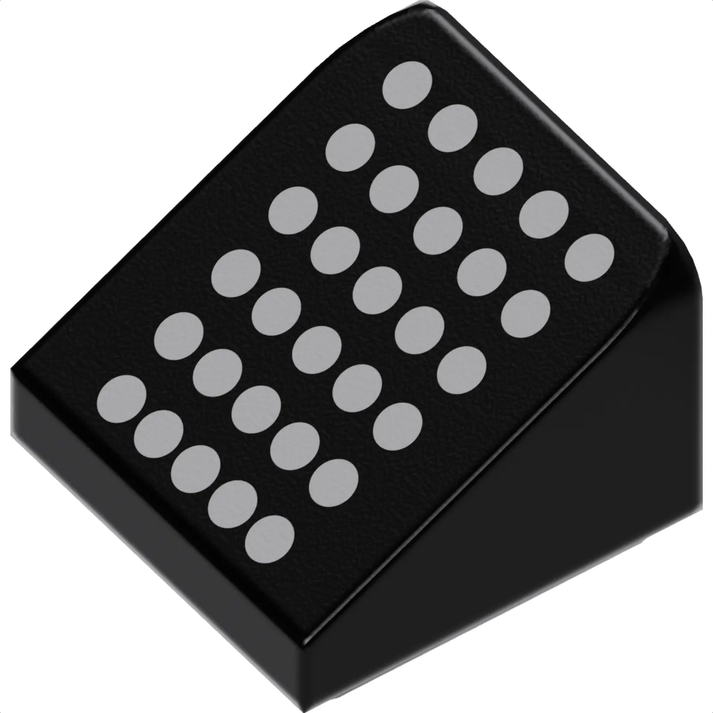 Part 54200pb107 - Slope 30 1 x 1 x 2/3 with 30 Silver Dots Pattern