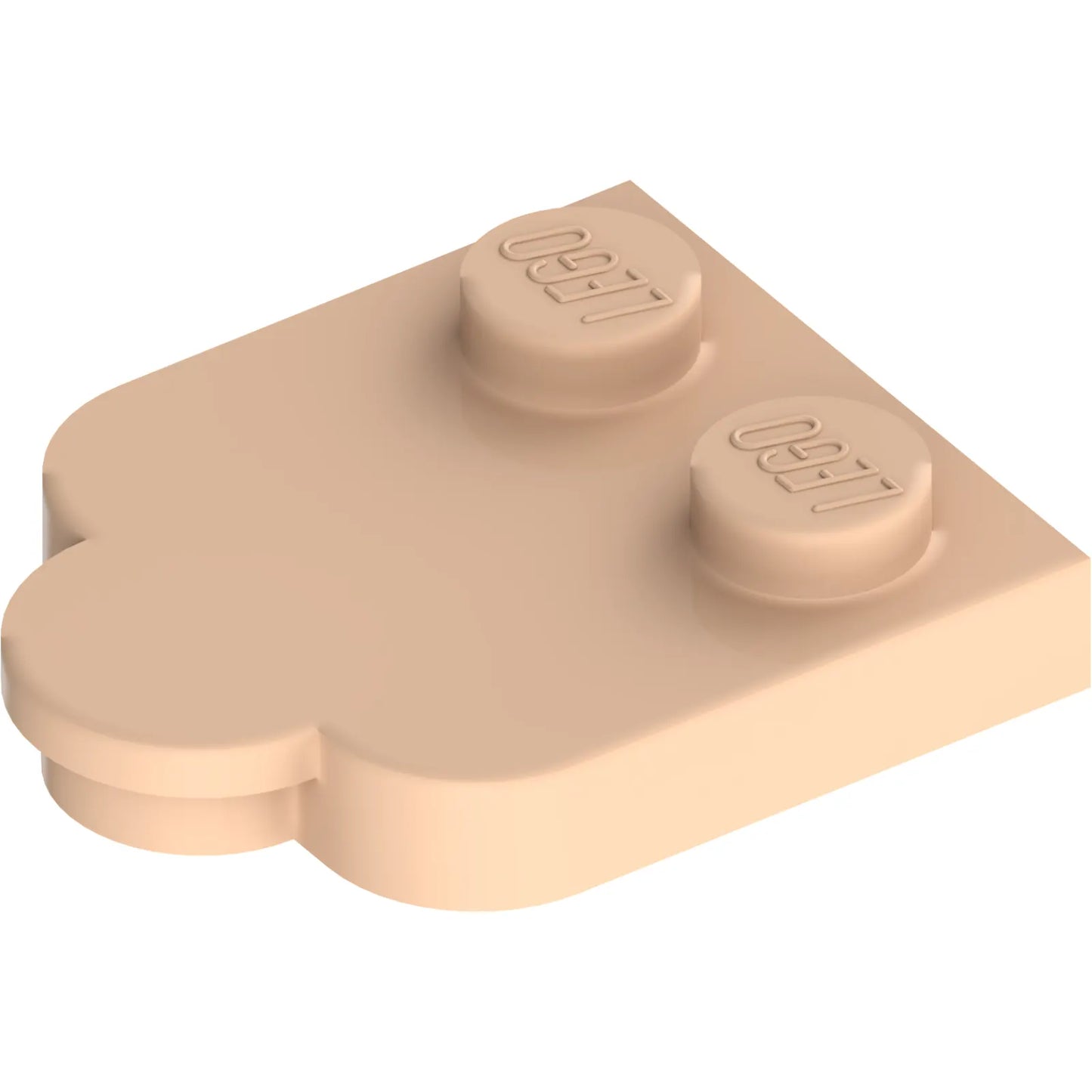 Part 5518 - Tile, Modified 2 x 2 with Studs on Edge, Rounded Corners and 1 x 1 Half Circle Extension