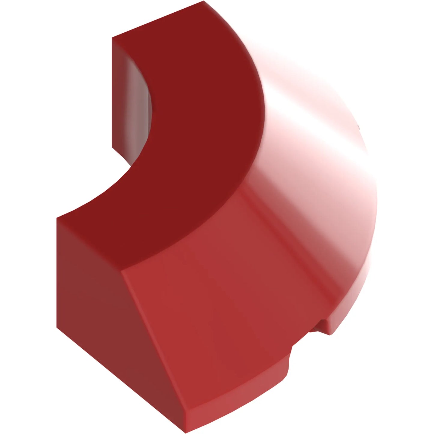 Teil 5649 - Ziegelstein, runde Ecke 4 x 4 mit 45° geneigter Kante ohne Noppen