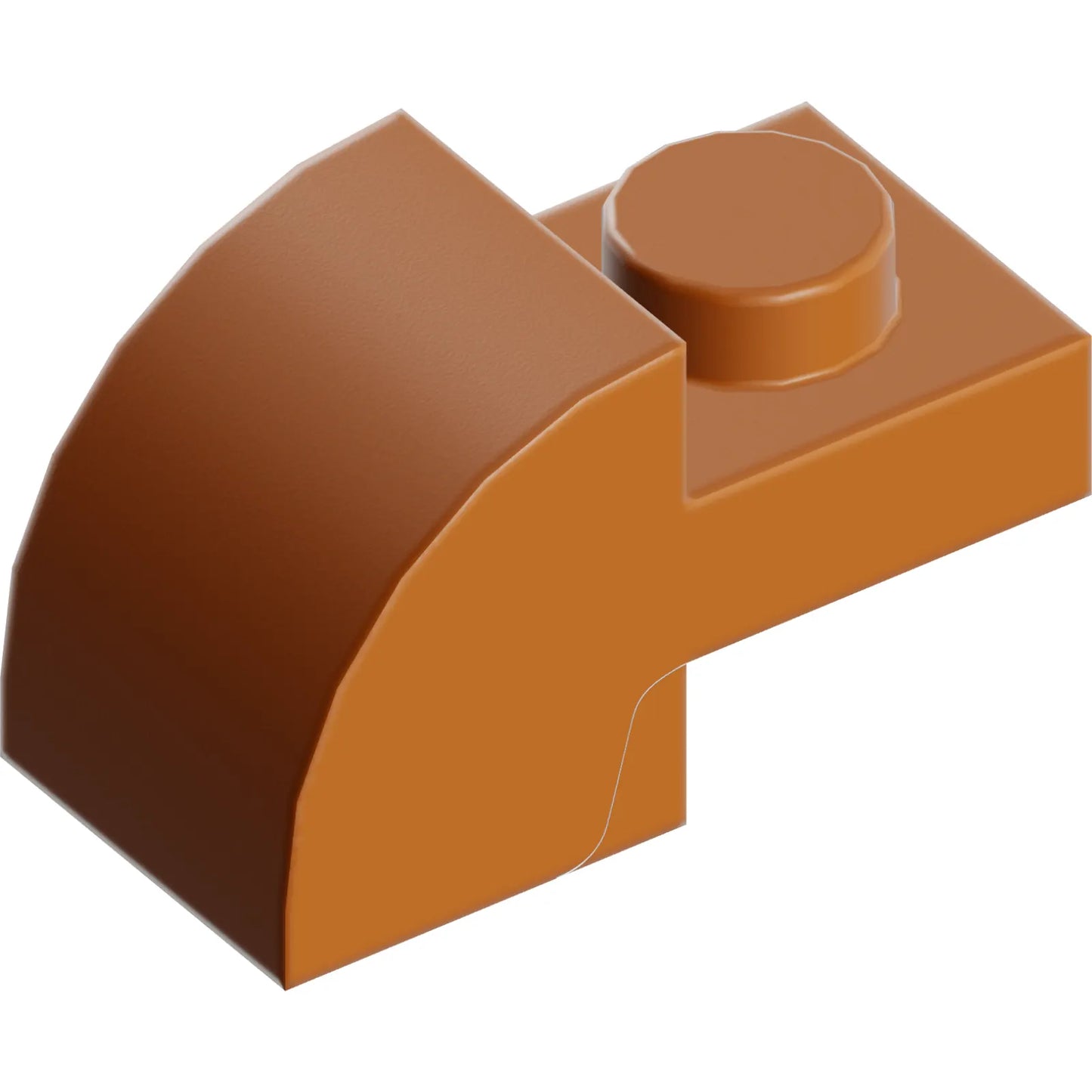 Part 5841 - Slope, Curved 2 x 1 with Recessed Stud