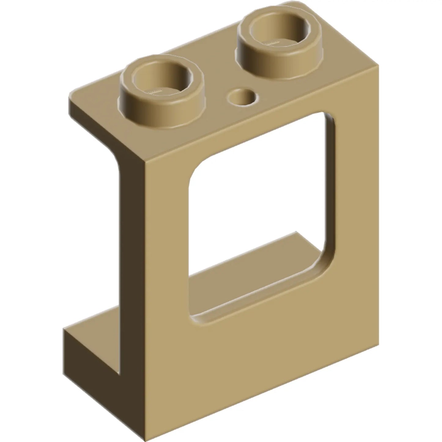 Part 60032 - Window 1 x 2 x 2 Plane, Single Hole Top and Bottom for Glass