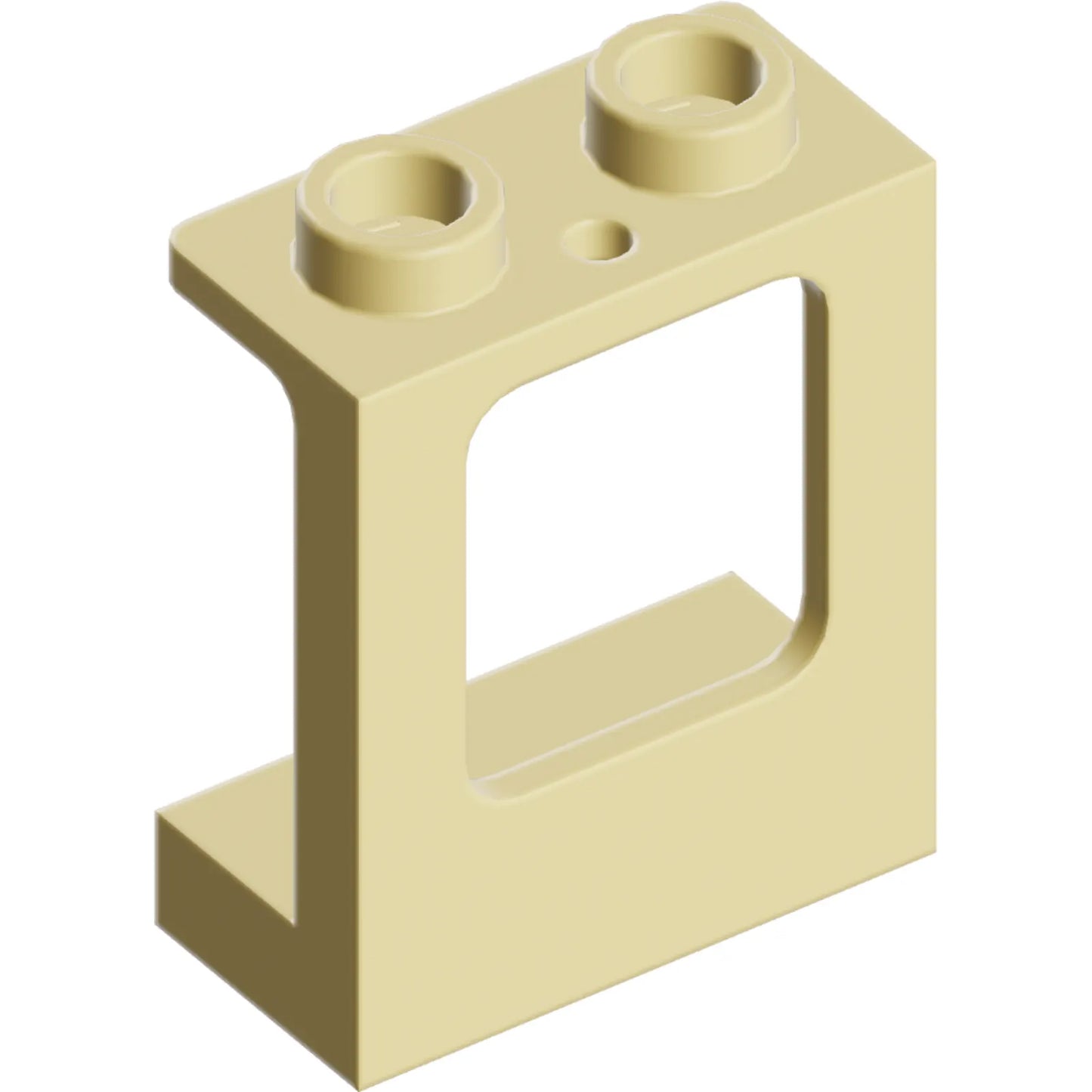 Part 60032 - Window 1 x 2 x 2 Plane, Single Hole Top and Bottom for Glass