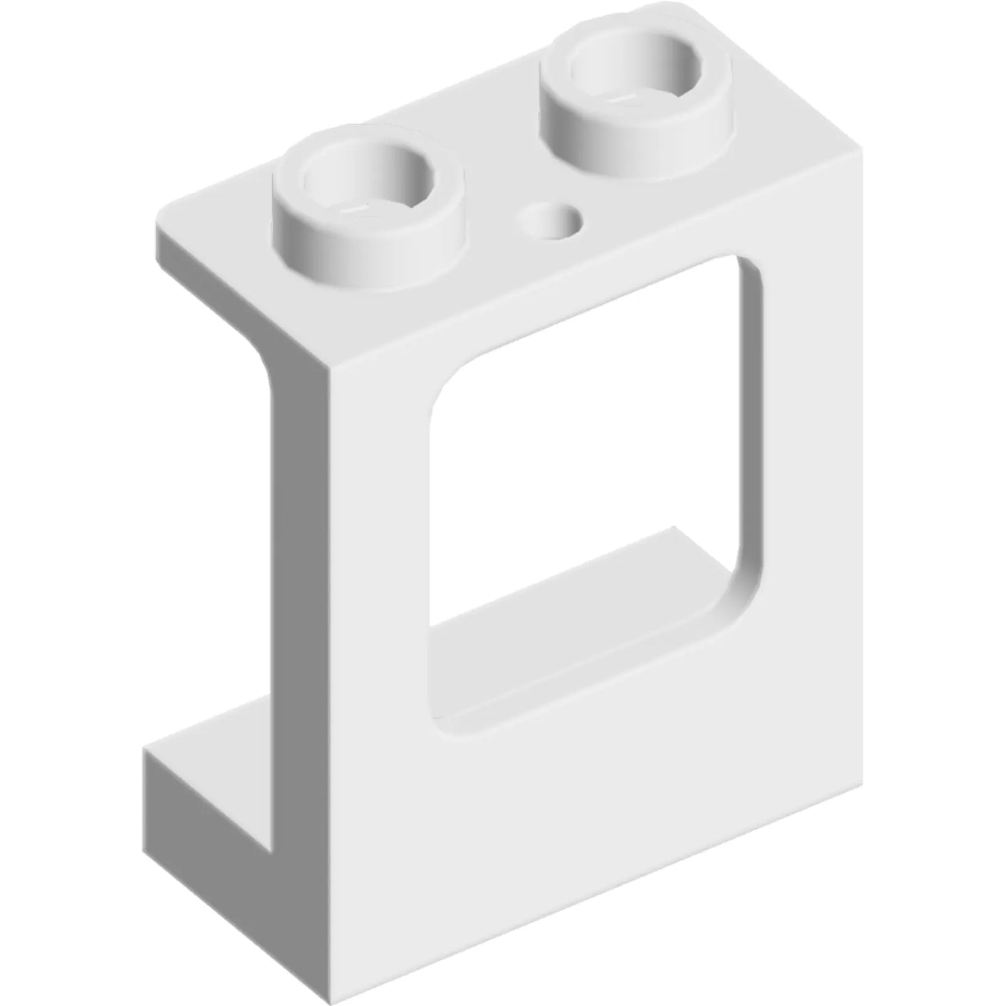 Part 60032 - Window 1 x 2 x 2 Plane, Single Hole Top and Bottom for Glass