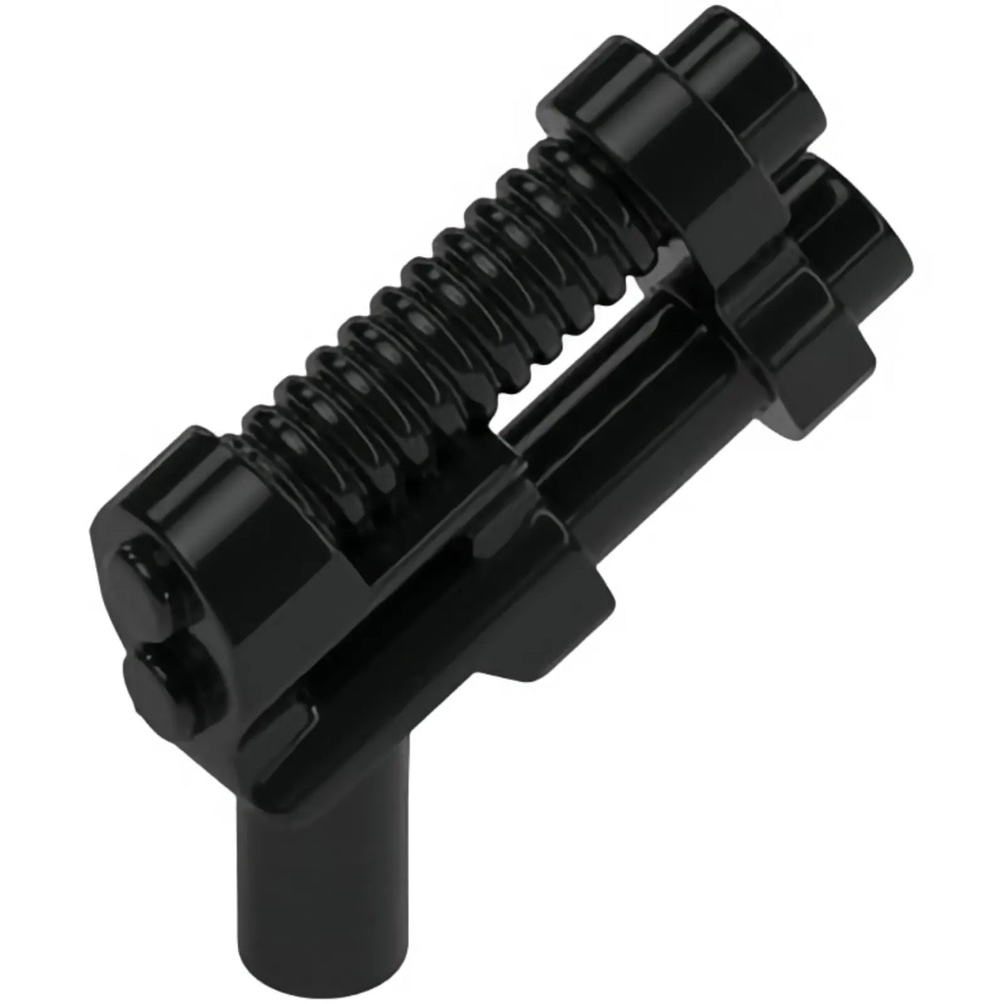 Part 6018 - Minifigure, Weapon Gun, Two Barrel Pistol - 8-Rib Top Barrel