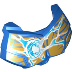 Part 98603pb009 - Large Figure Chest Armor Small with Chi and Gold (Eagle) Pattern