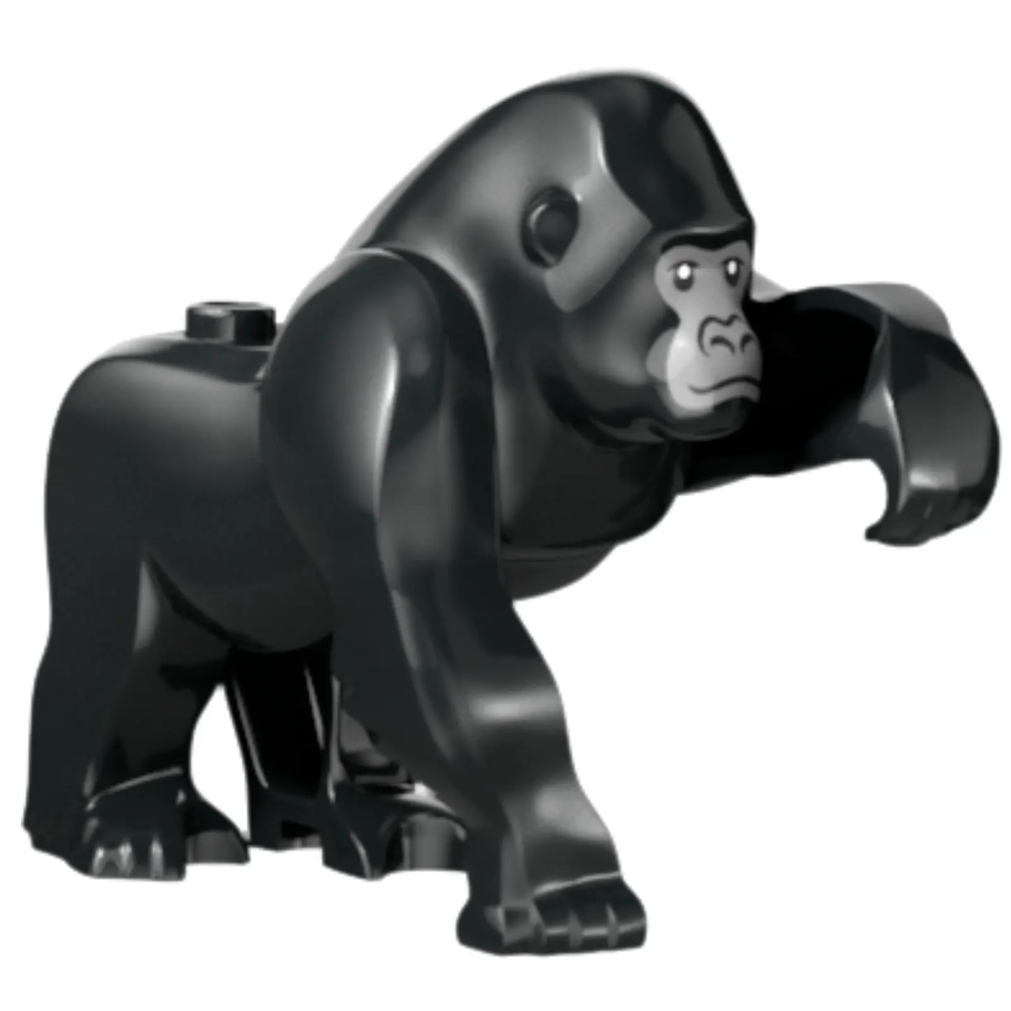 Part gorilla01 - Gorilla with 2 Studs on Back with Dark Bluish Gray Face Pattern