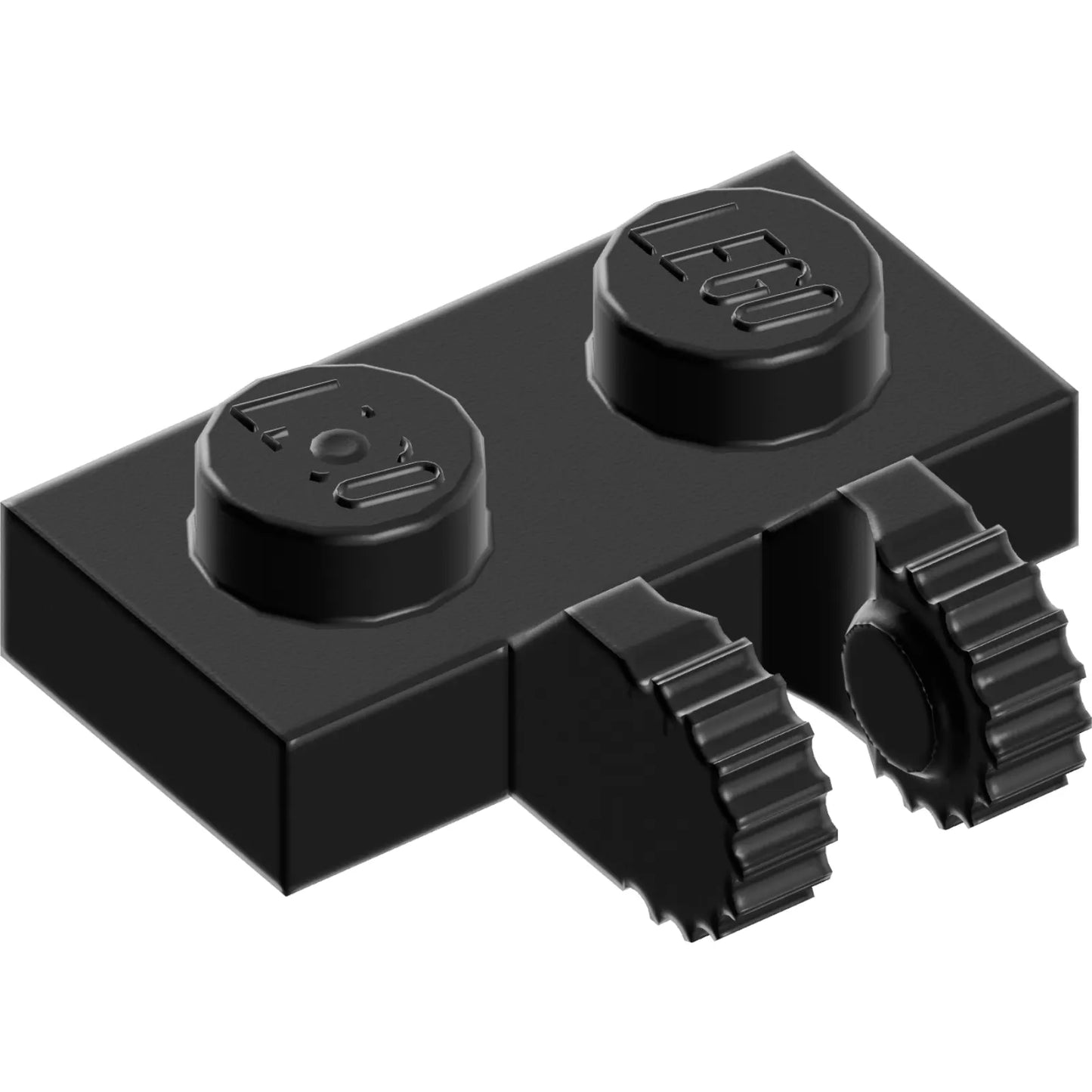 Part 60471 - Hinge Plate 1 x 2 Locking with 2 Fingers on Side and 9 Teeth