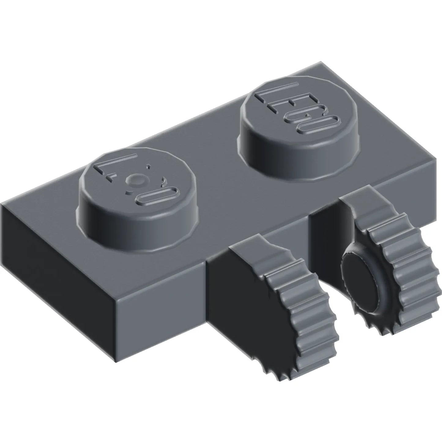 Part 60471 - Hinge Plate 1 x 2 Locking with 2 Fingers on Side and 9 Teeth