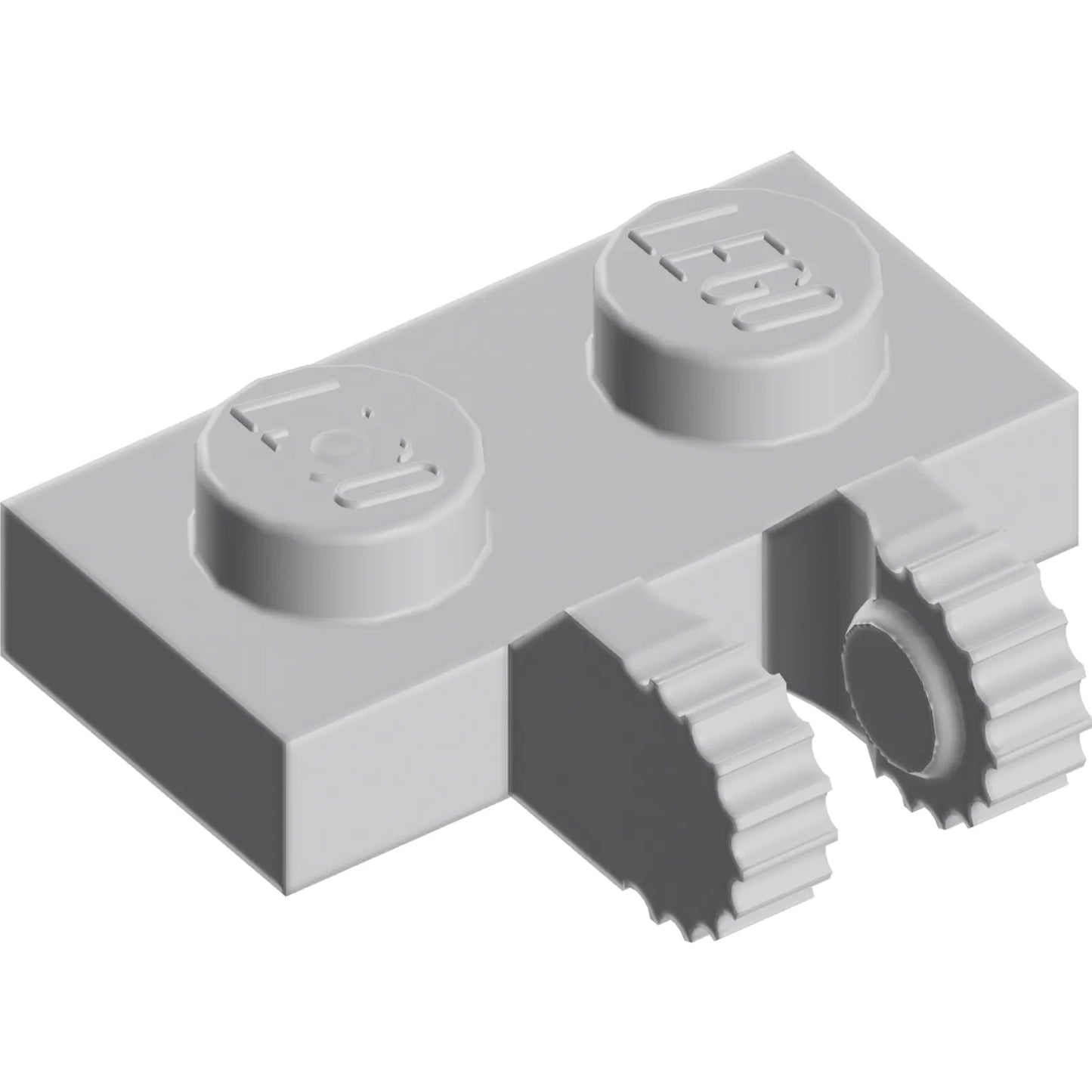 Part 60471 - Hinge Plate 1 x 2 Locking with 2 Fingers on Side and 9 Teeth