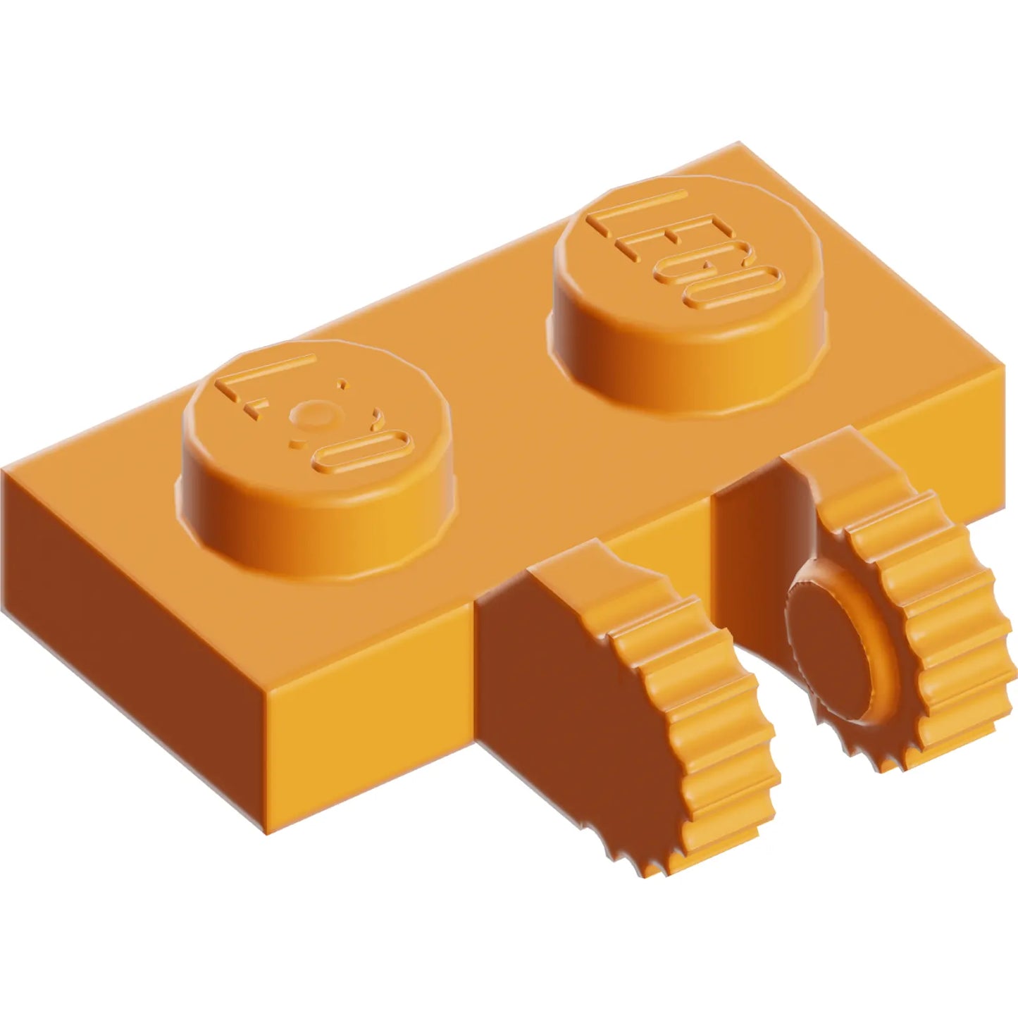 Part 60471 - Hinge Plate 1 x 2 Locking with 2 Fingers on Side and 9 Teeth