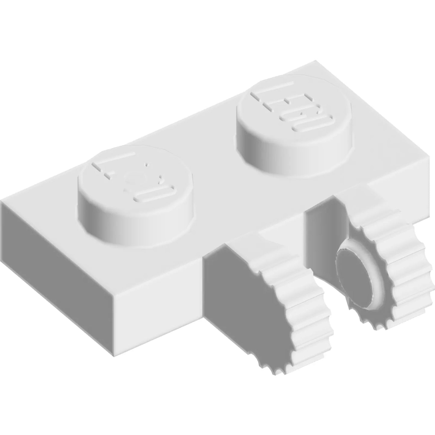 Part 60471 - Hinge Plate 1 x 2 Locking with 2 Fingers on Side and 9 Teeth