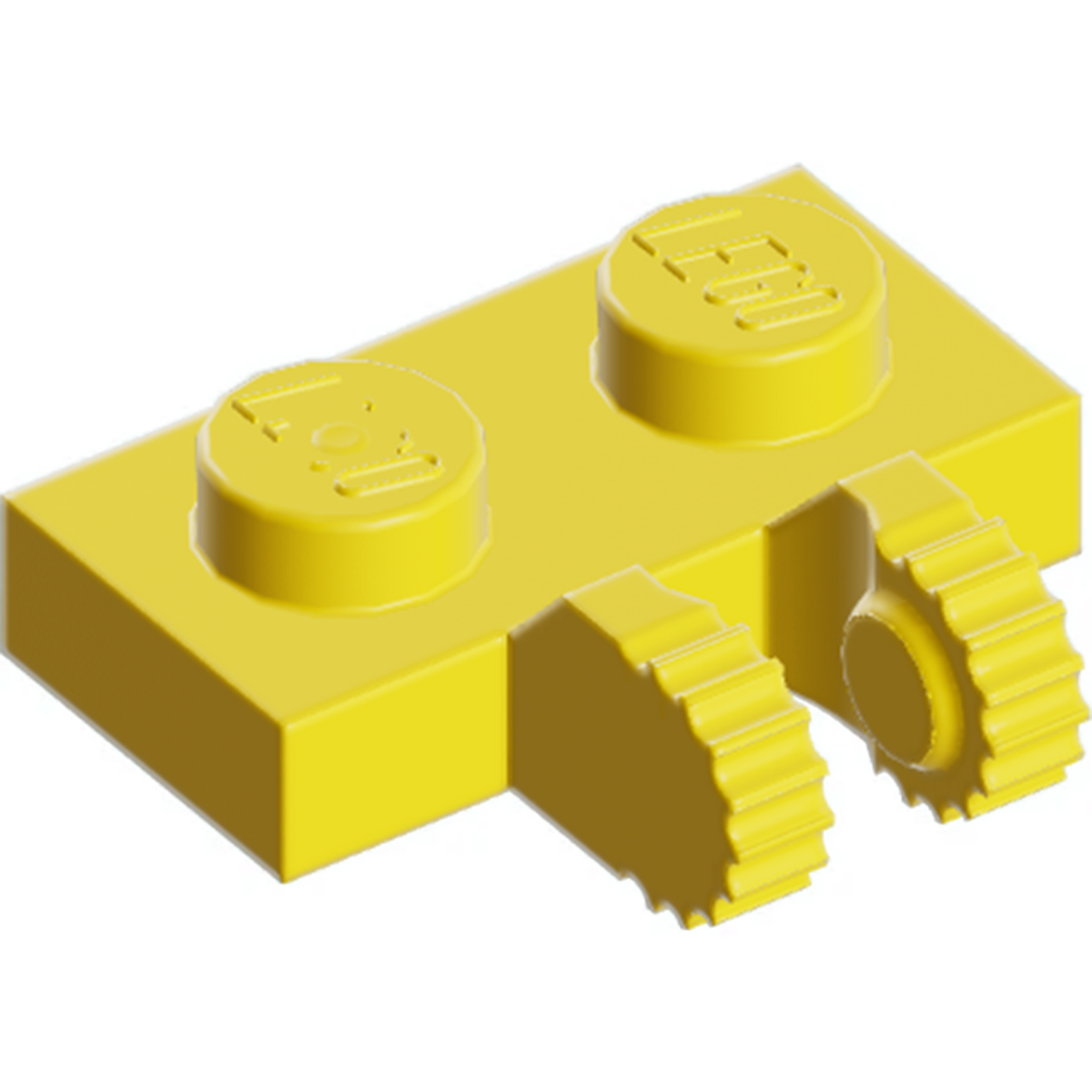 Part 60471 - Hinge Plate 1 x 2 Locking with 2 Fingers on Side and 9 Teeth