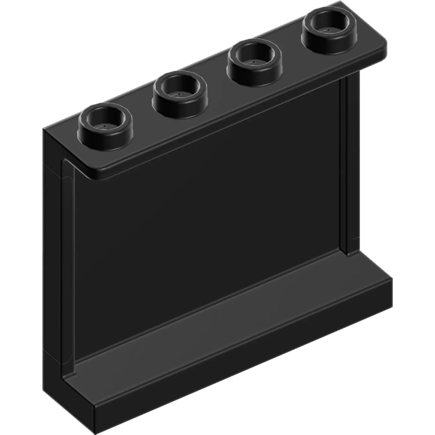 Part 60581 - Panel 1 x 4 x 3 with Side Supports - Hollow Studs