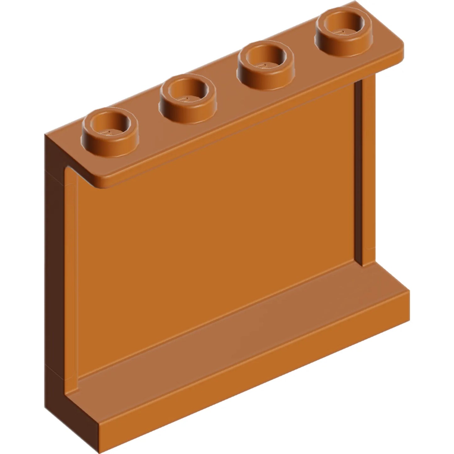 Part 60581 - Panel 1 x 4 x 3 with Side Supports - Hollow Studs