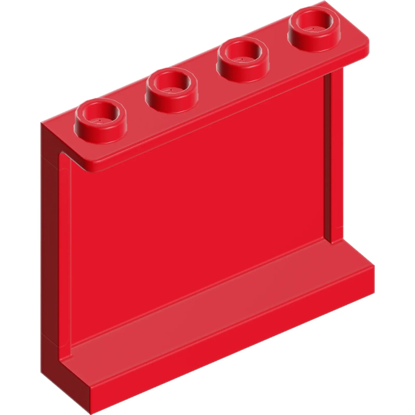 Part 60581 - Panel 1 x 4 x 3 with Side Supports - Hollow Studs