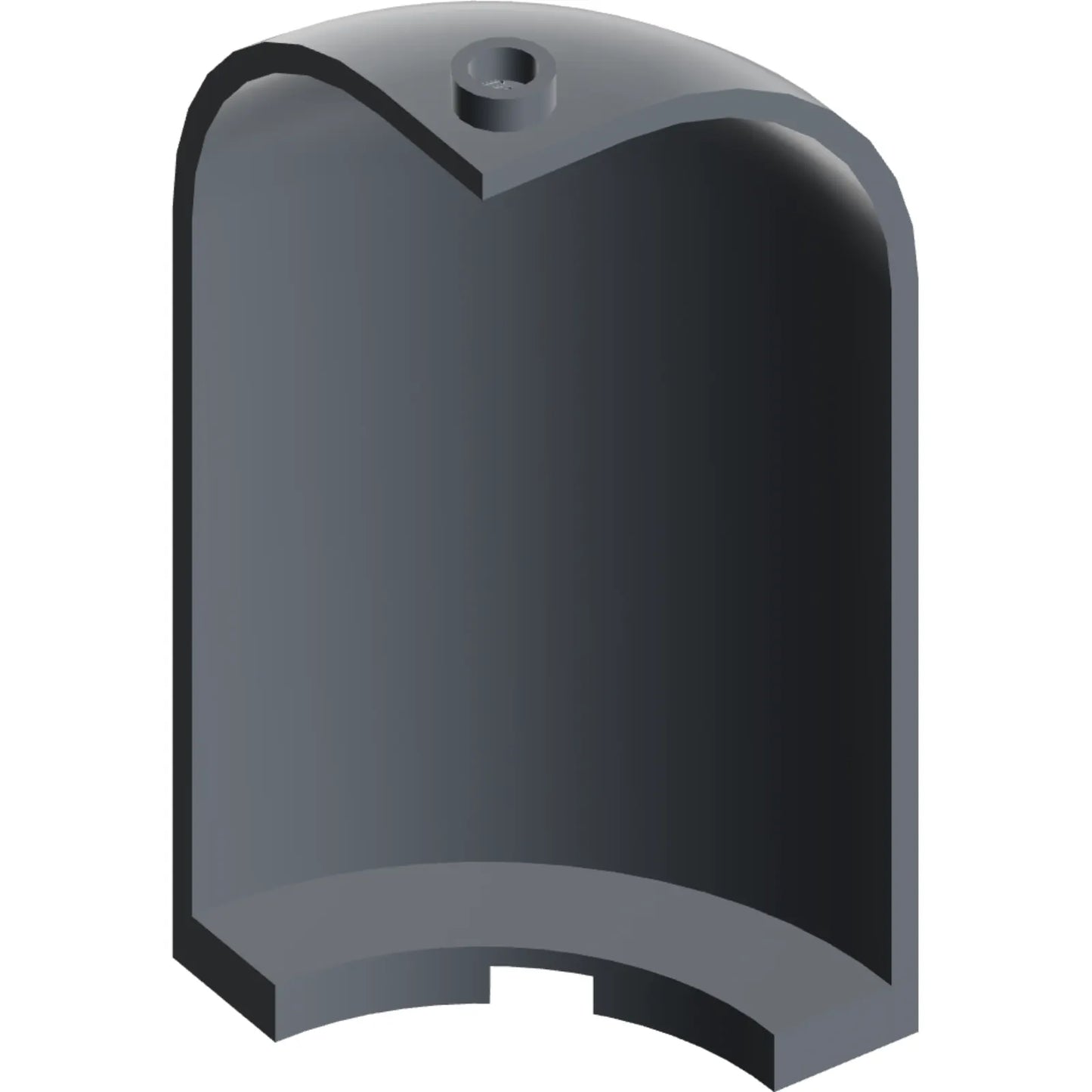 Part 6059 - Panel 3 x 3 x 6 Corner Convex with Curved Top