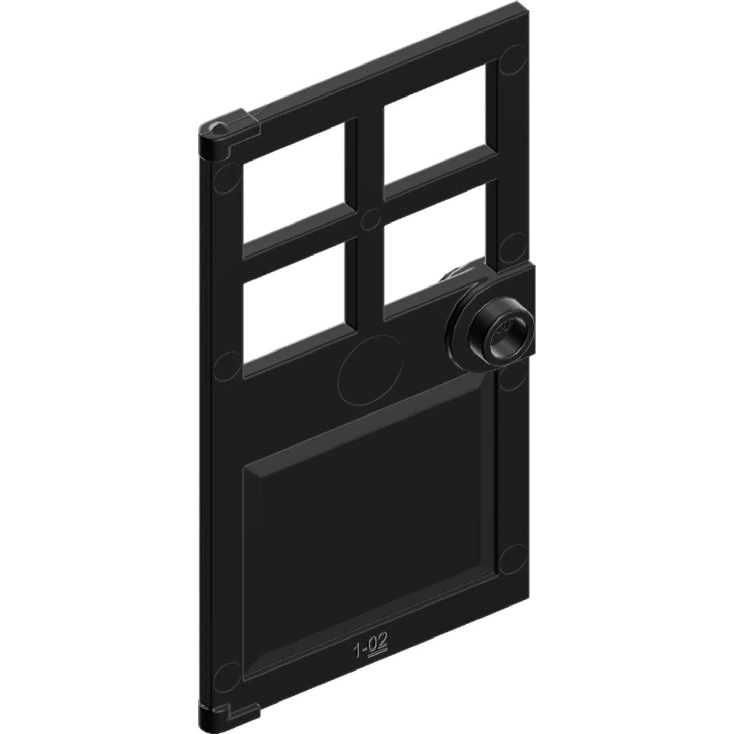 Part 60623 - Door 1 x 4 x 6 with 4 Panes and Stud Handle