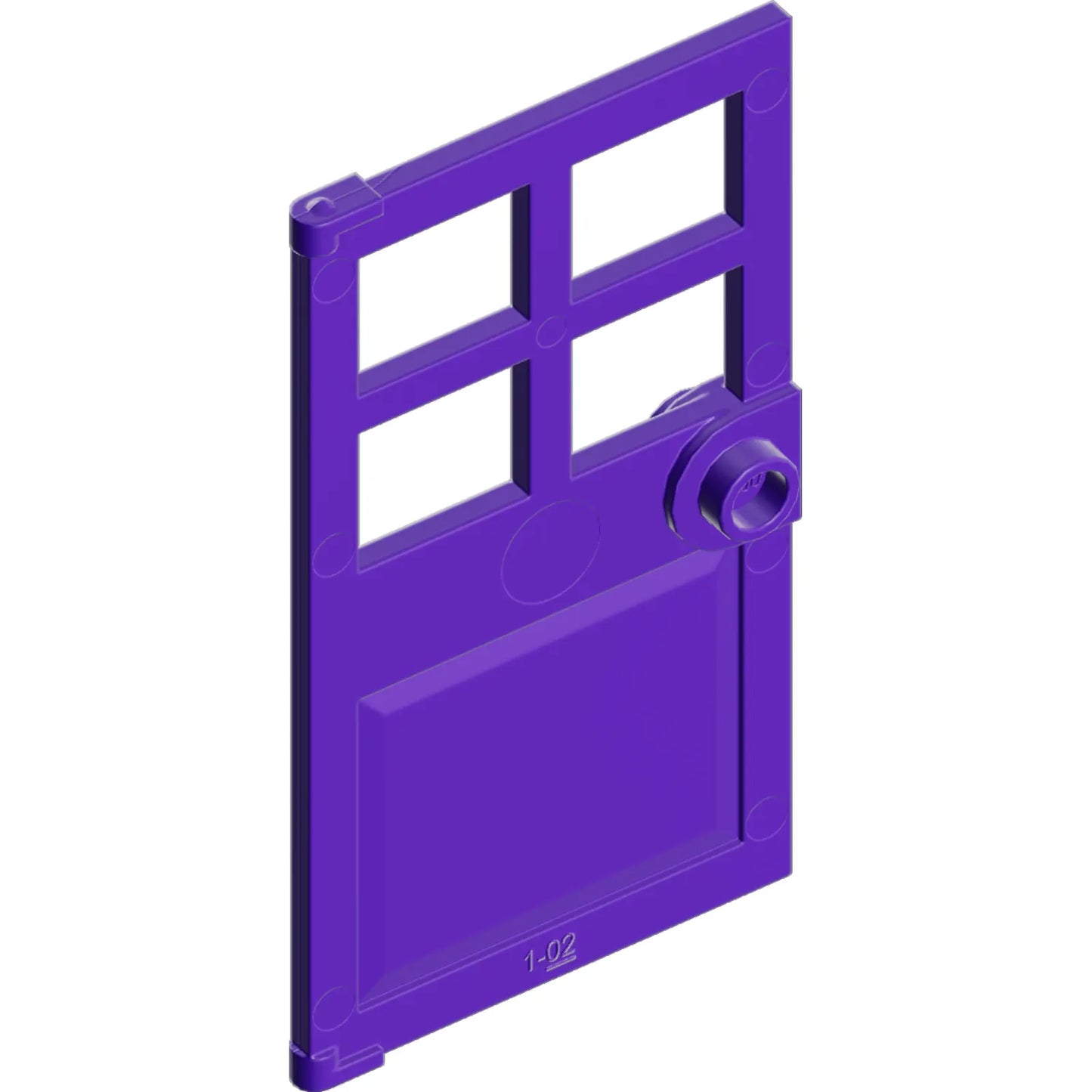 Part 60623 - Door 1 x 4 x 6 with 4 Panes and Stud Handle