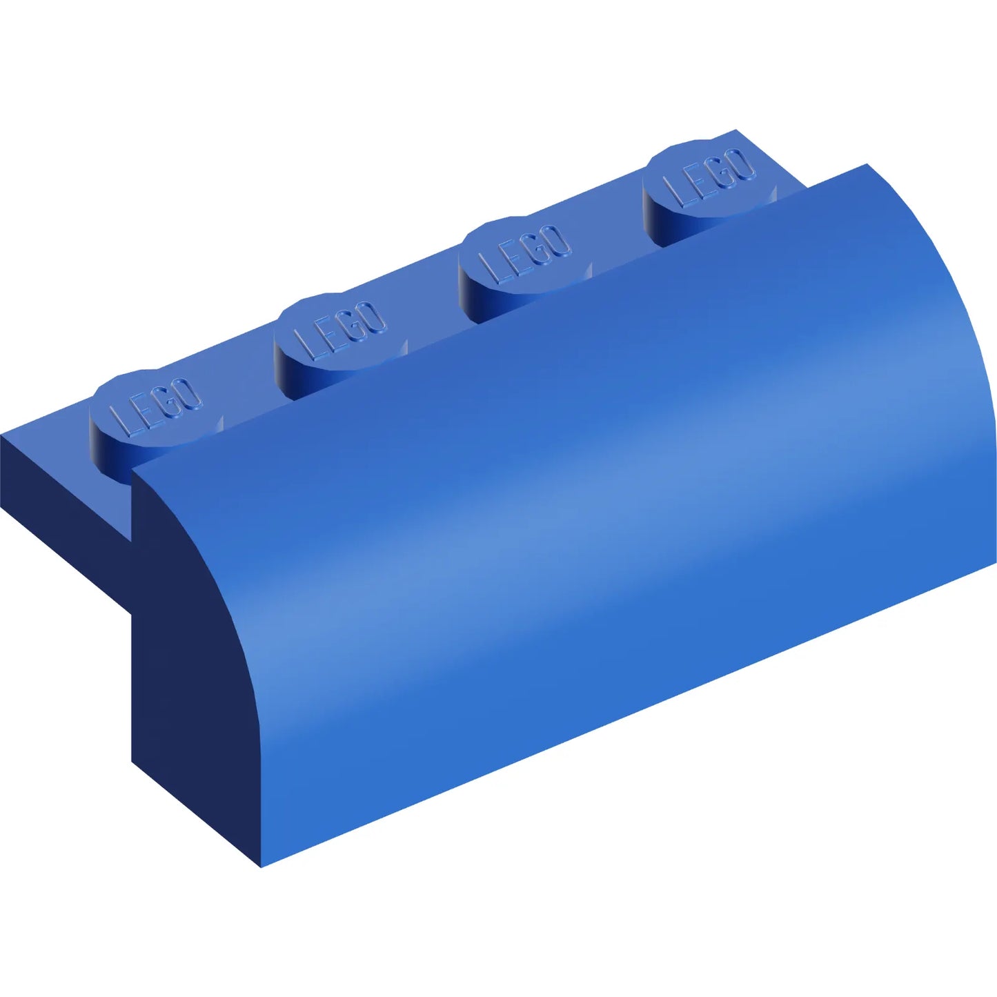 Part 6081 - Slope, Curved 2 x 4 x 1 1/3 with 4 Recessed Studs