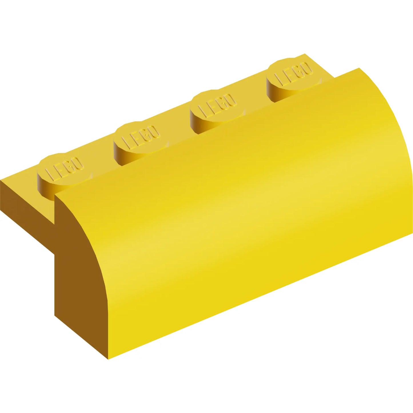 Part 6081 - Slope, Curved 2 x 4 x 1 1/3 with 4 Recessed Studs