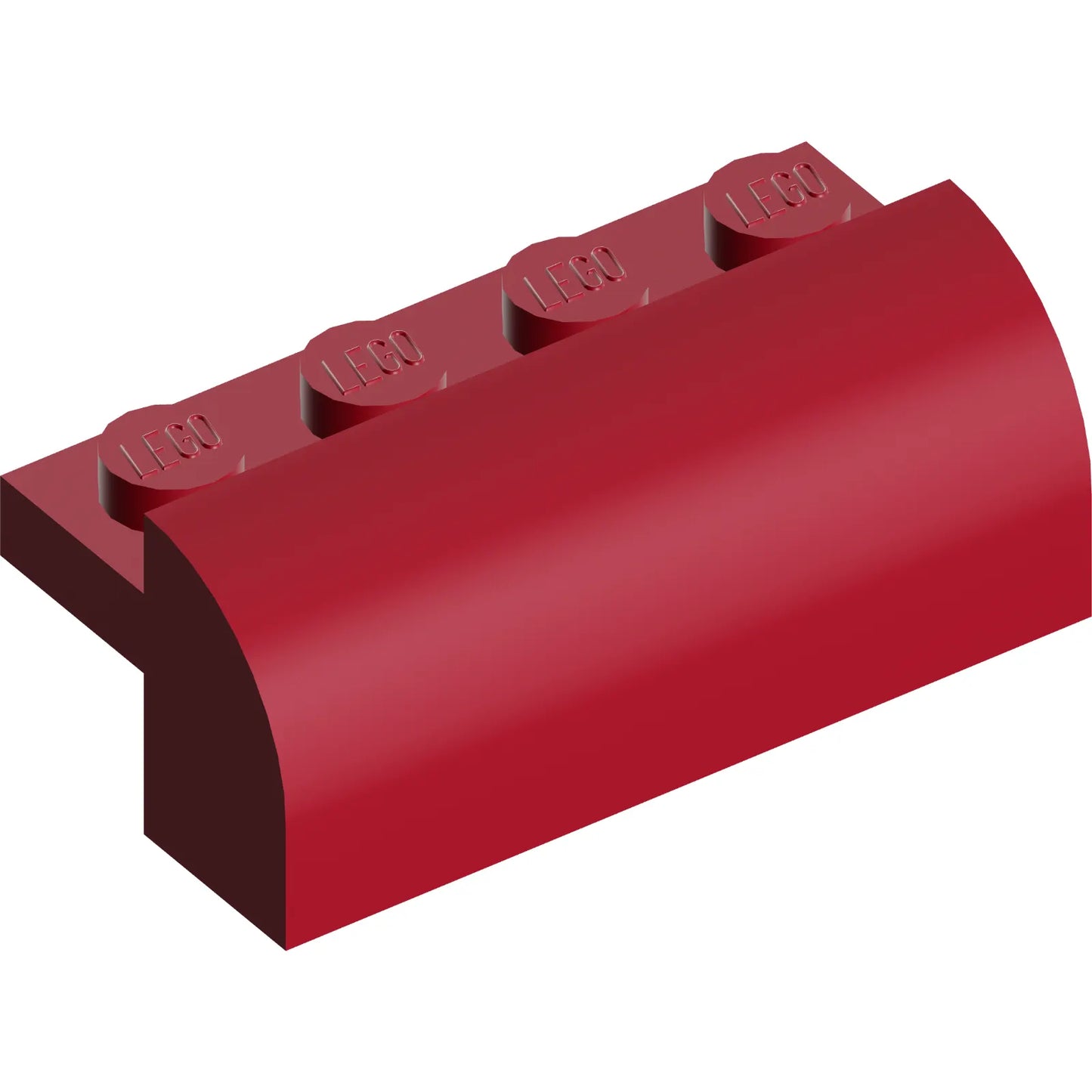 Part 6081 - Slope, Curved 2 x 4 x 1 1/3 with 4 Recessed Studs