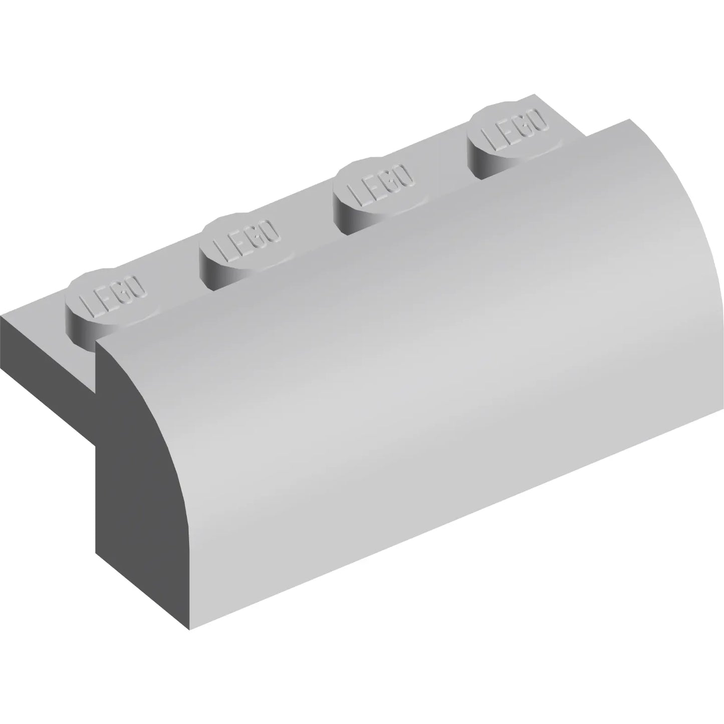 Part 6081 - Slope, Curved 2 x 4 x 1 1/3 with 4 Recessed Studs
