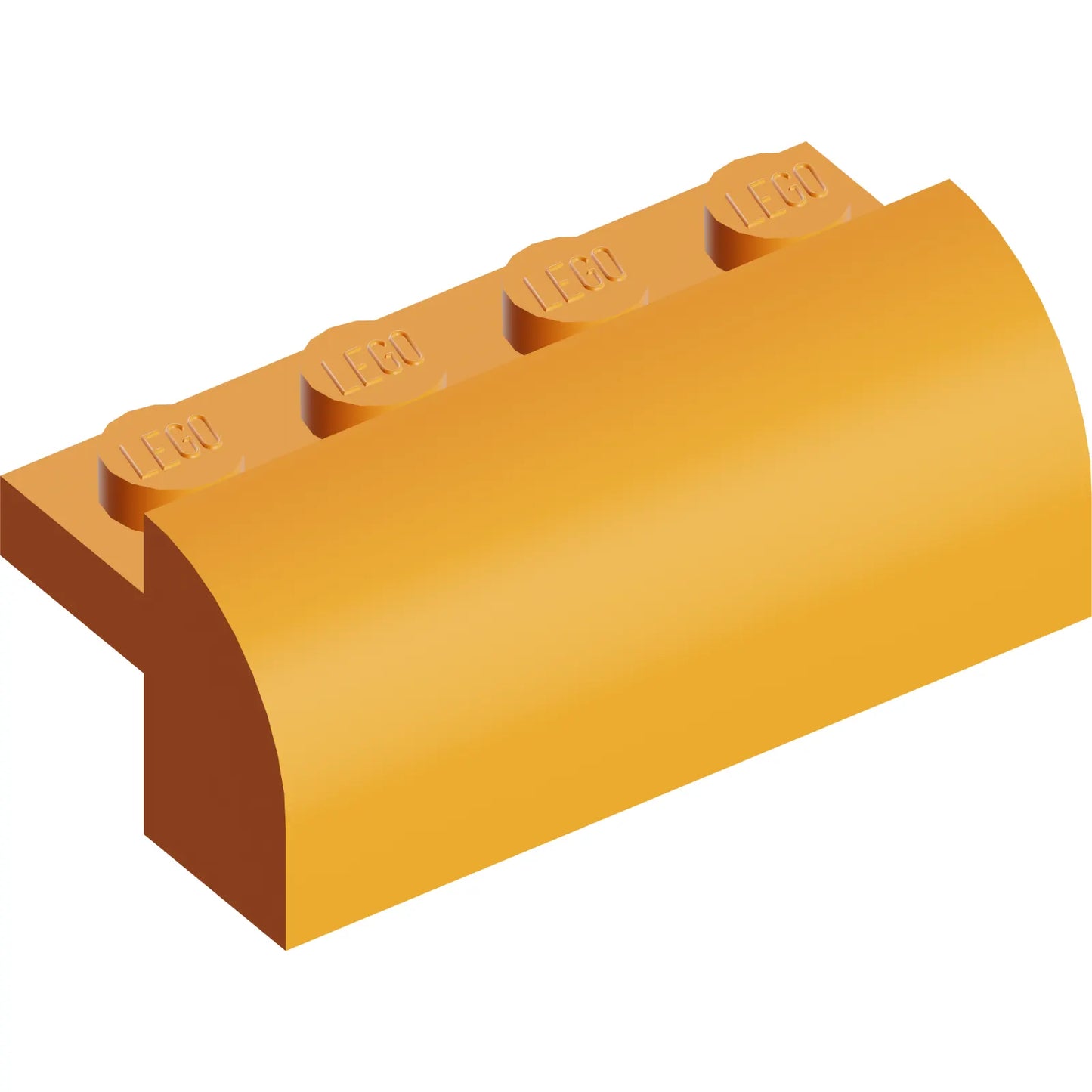 Part 6081 - Slope, Curved 2 x 4 x 1 1/3 with 4 Recessed Studs