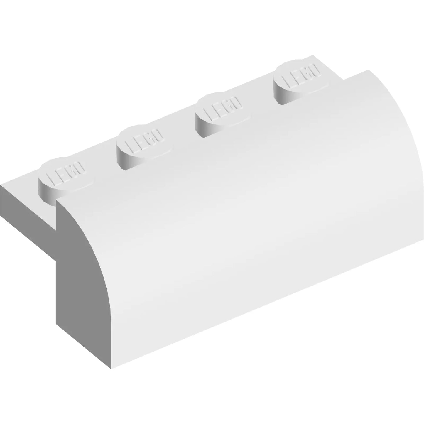 Part 6081 - Slope, Curved 2 x 4 x 1 1/3 with 4 Recessed Studs