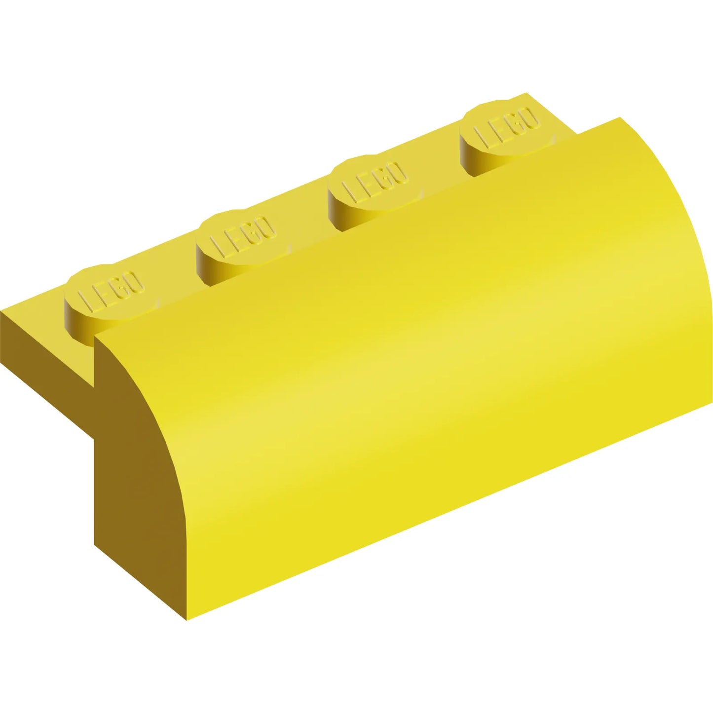 Part 6081 - Slope, Curved 2 x 4 x 1 1/3 with 4 Recessed Studs