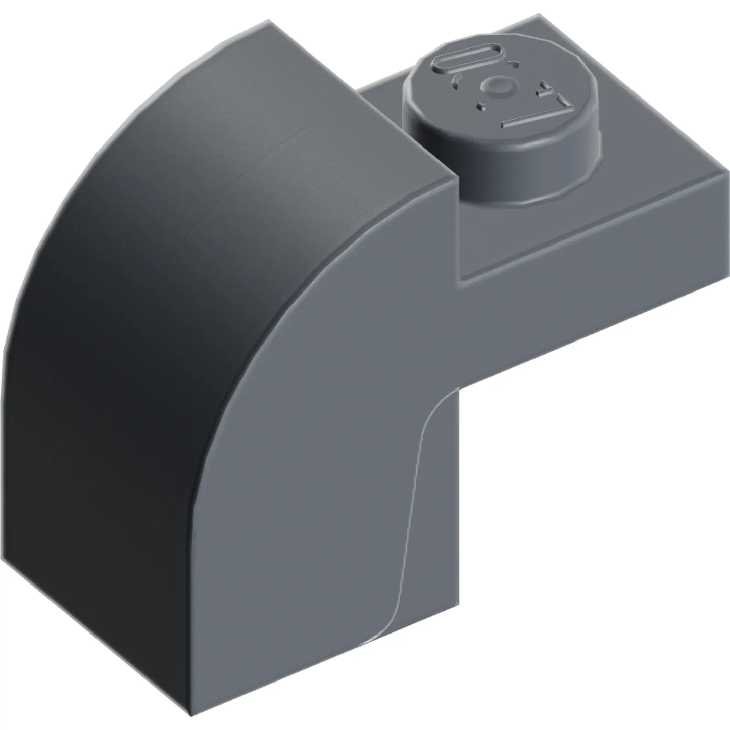 Teil 6091 - Schräge, gebogene 2 x 1 x 1 1/3 mit versenktem Bolzen