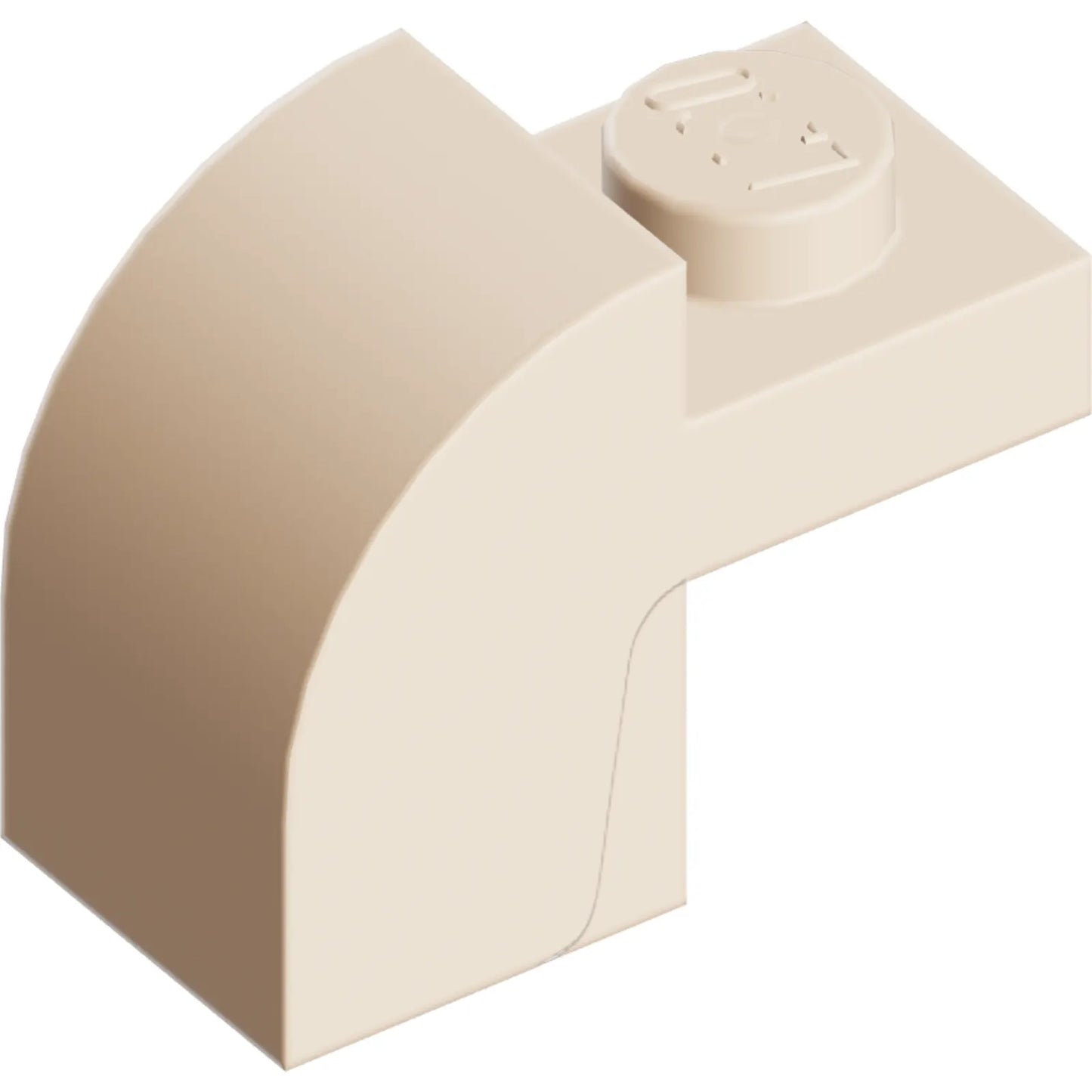 Teil 6091 - Schräge, gebogene 2 x 1 x 1 1/3 mit versenktem Bolzen
