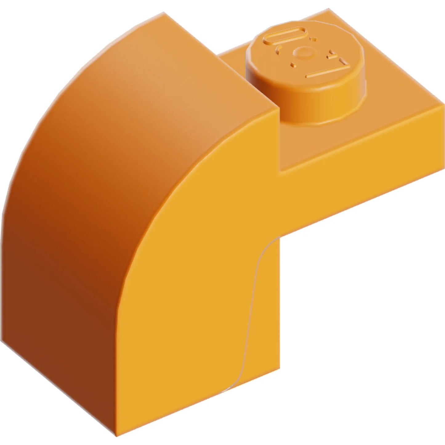 Teil 6091 - Schräge, gebogene 2 x 1 x 1 1/3 mit versenktem Bolzen