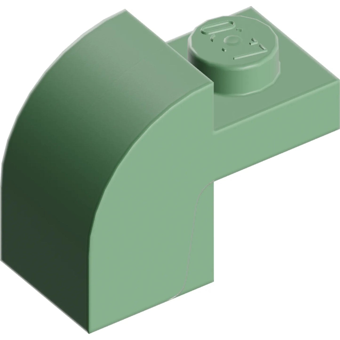 Teil 6091 - Schräge, gebogene 2 x 1 x 1 1/3 mit versenktem Bolzen