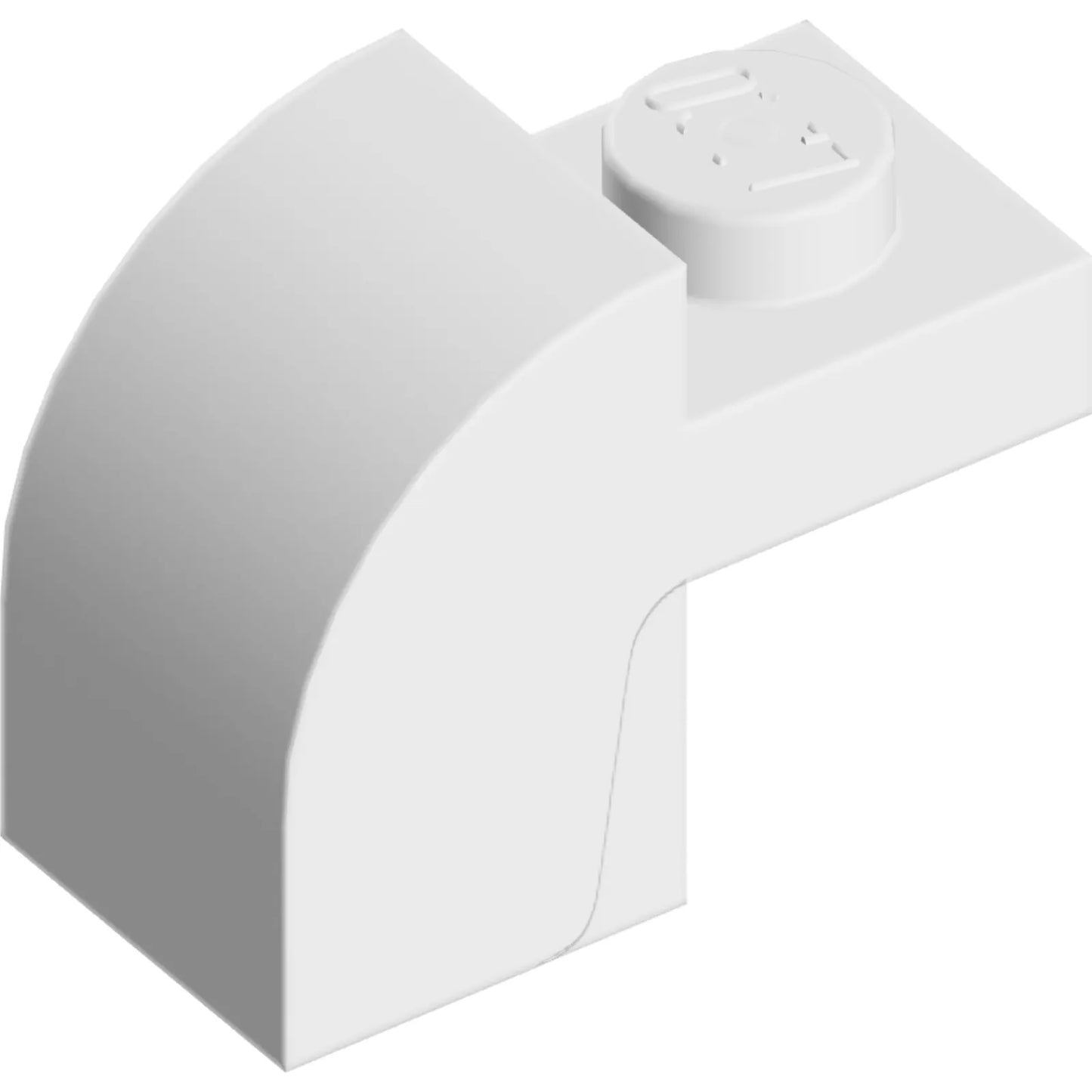 Teil 6091 - Schräge, gebogene 2 x 1 x 1 1/3 mit versenktem Bolzen