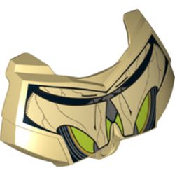 Part 98603pb022 - Large Figure Chest Armor Small with SW General Grievous Dark Gray and Lime Pattern