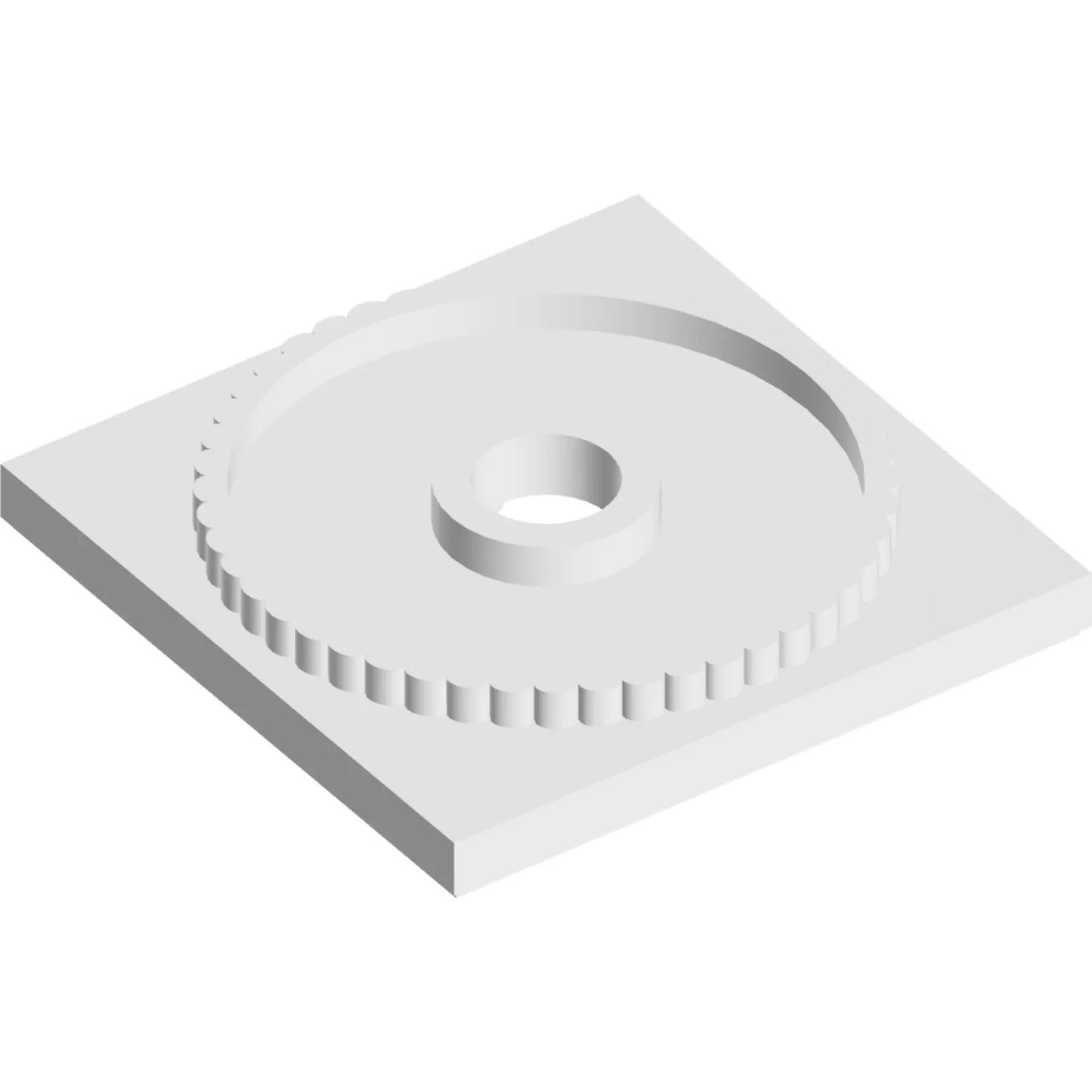 Part 61485 - Turntable 4 x 4 Square Base, Locking