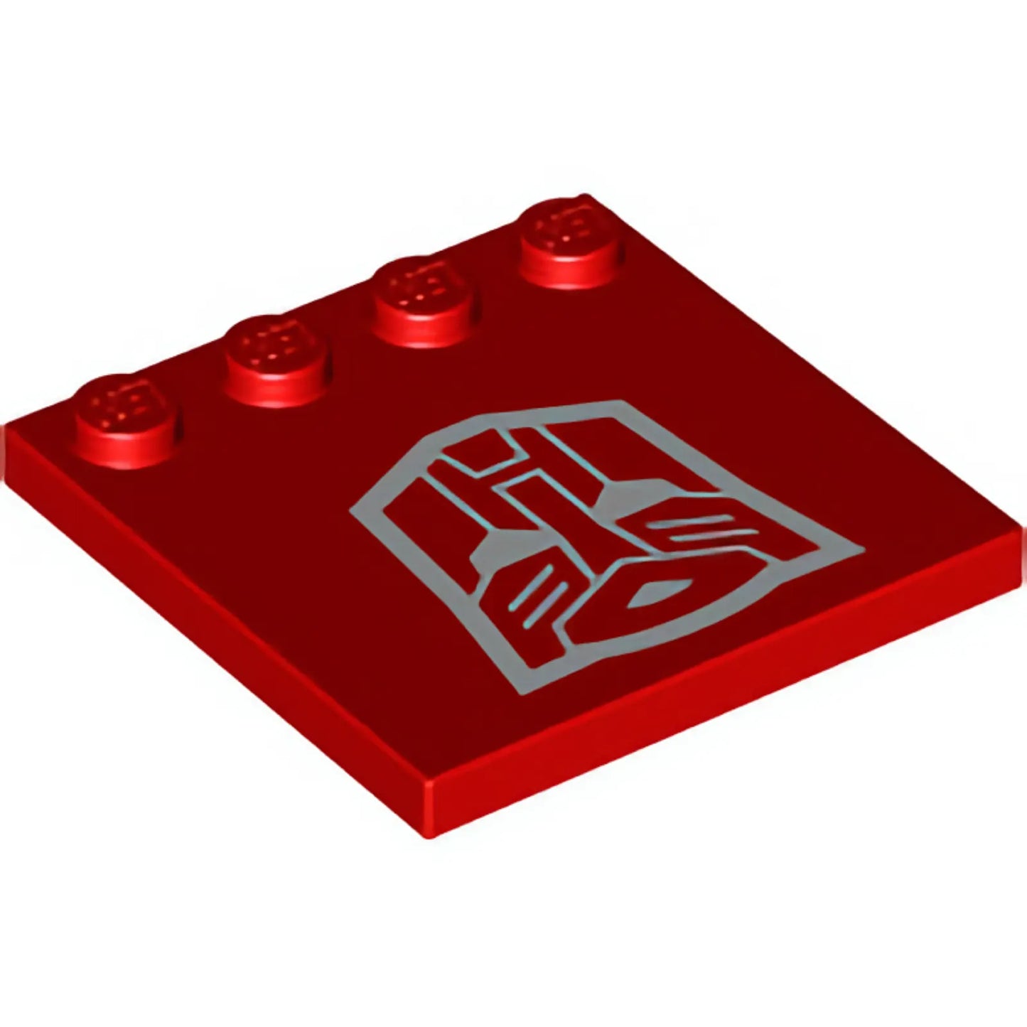 Part 6179pb223 - Tile, Modified 4 x 4 with Studs on Edge with White Transformers Autobot Symbol Pattern