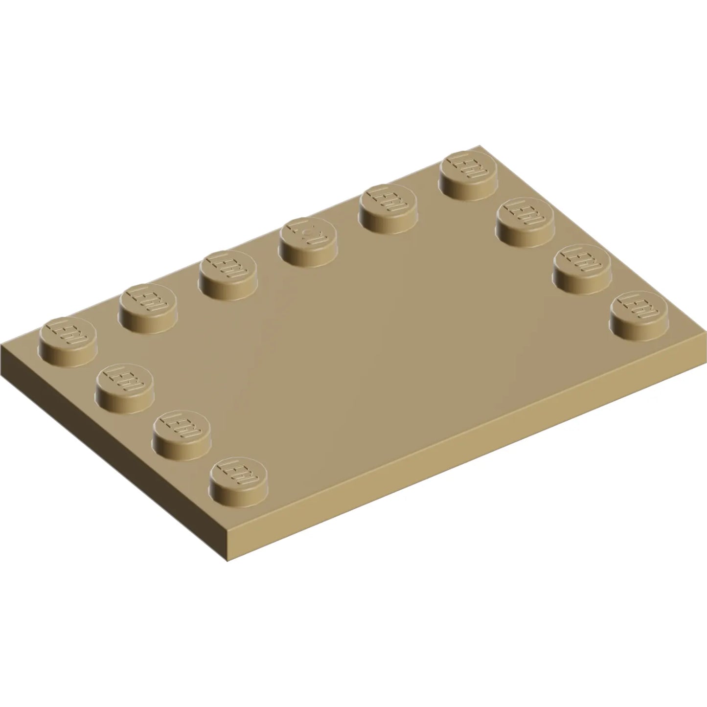 Part 6180 - Tile, Modified 4 x 6 with Studs on Edges