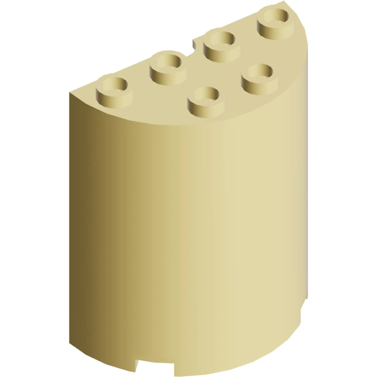 Part 6259 - Cylinder Half 2 x 4 x 4