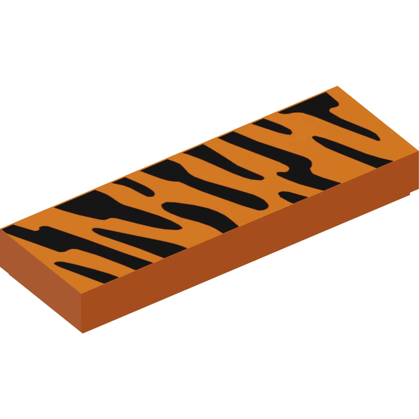Part 63864pb079 - Tile 1 x 3 with Animal Print (Black Stripes) Pattern