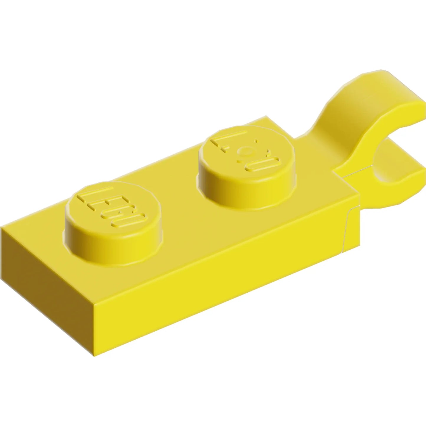 Part 63868 - Plate, Modified 1 x 2 with Clip on End (Horizontal Grip)