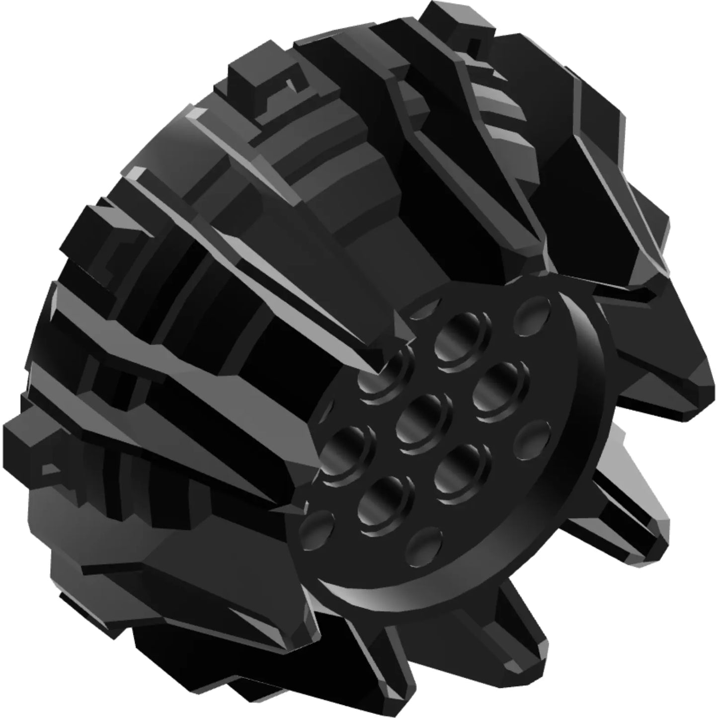 Part 64712 - Wheel Hard Plastic with Small Cleats and Flanges
