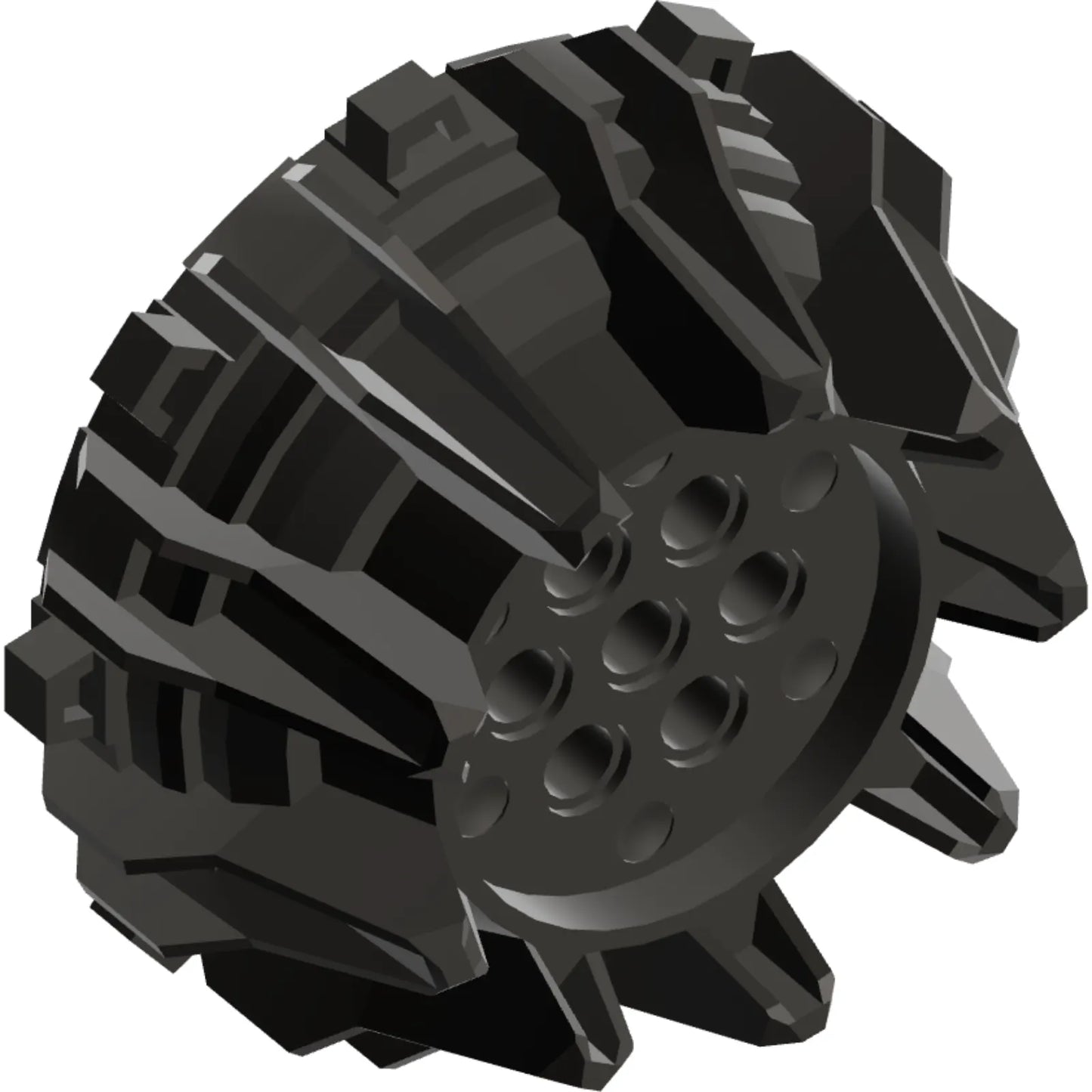 Part 64712 - Wheel Hard Plastic with Small Cleats and Flanges