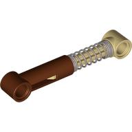 Part 731c10 - Technic, Shock Absorber 6.5L with Tan Piston Rod - Hard Spring, Tight Coils at Ends