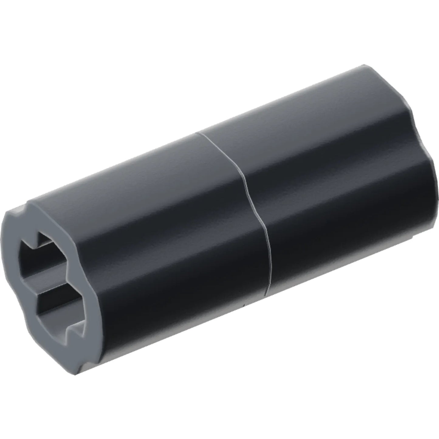 Part 6538c - Technic, Axle Connector 2L (Smooth with x Hole + Orientation)