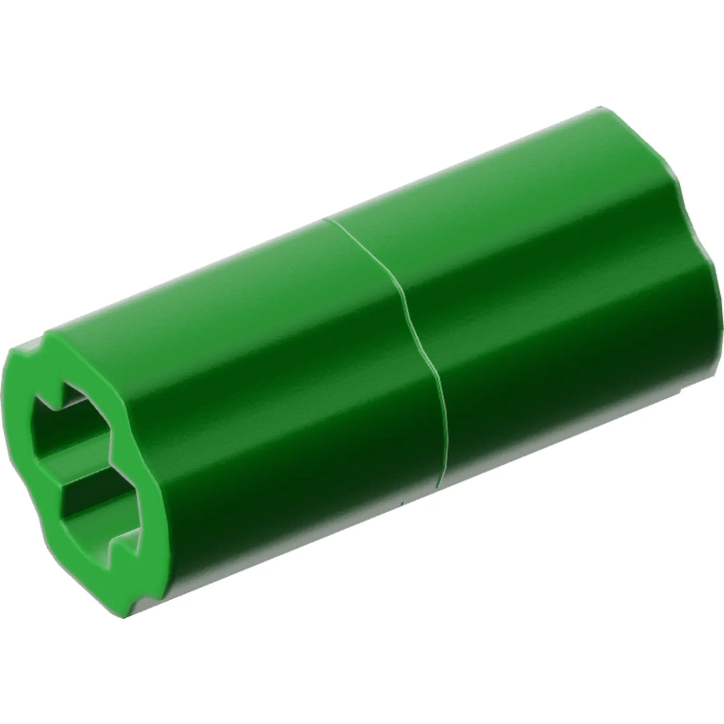 Part 6538c - Technic, Axle Connector 2L (Smooth with x Hole + Orientation)