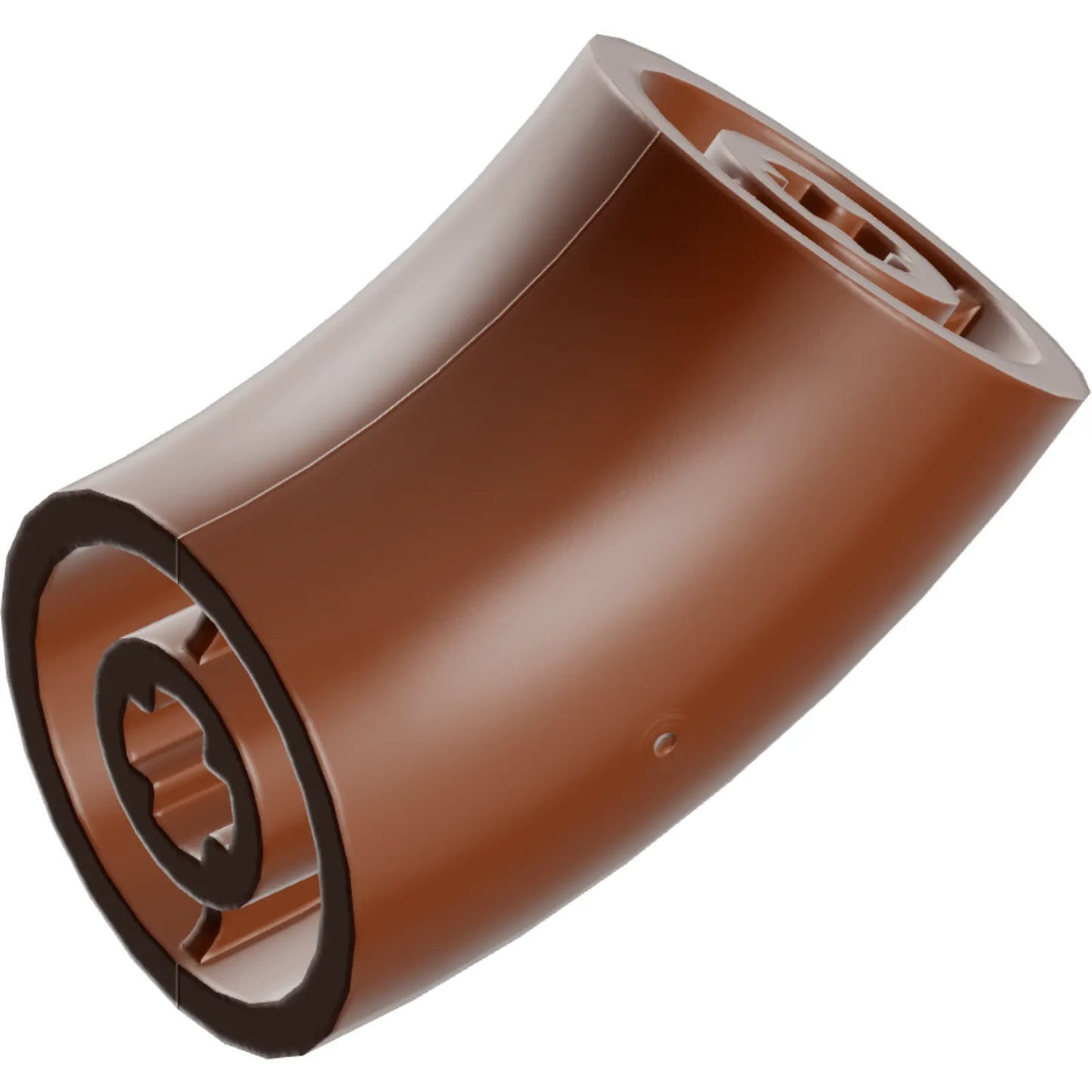 Part 65473 - Brick, Round 2 x 2 D. 45 degrees Elbow (25.5mm Standing Height)