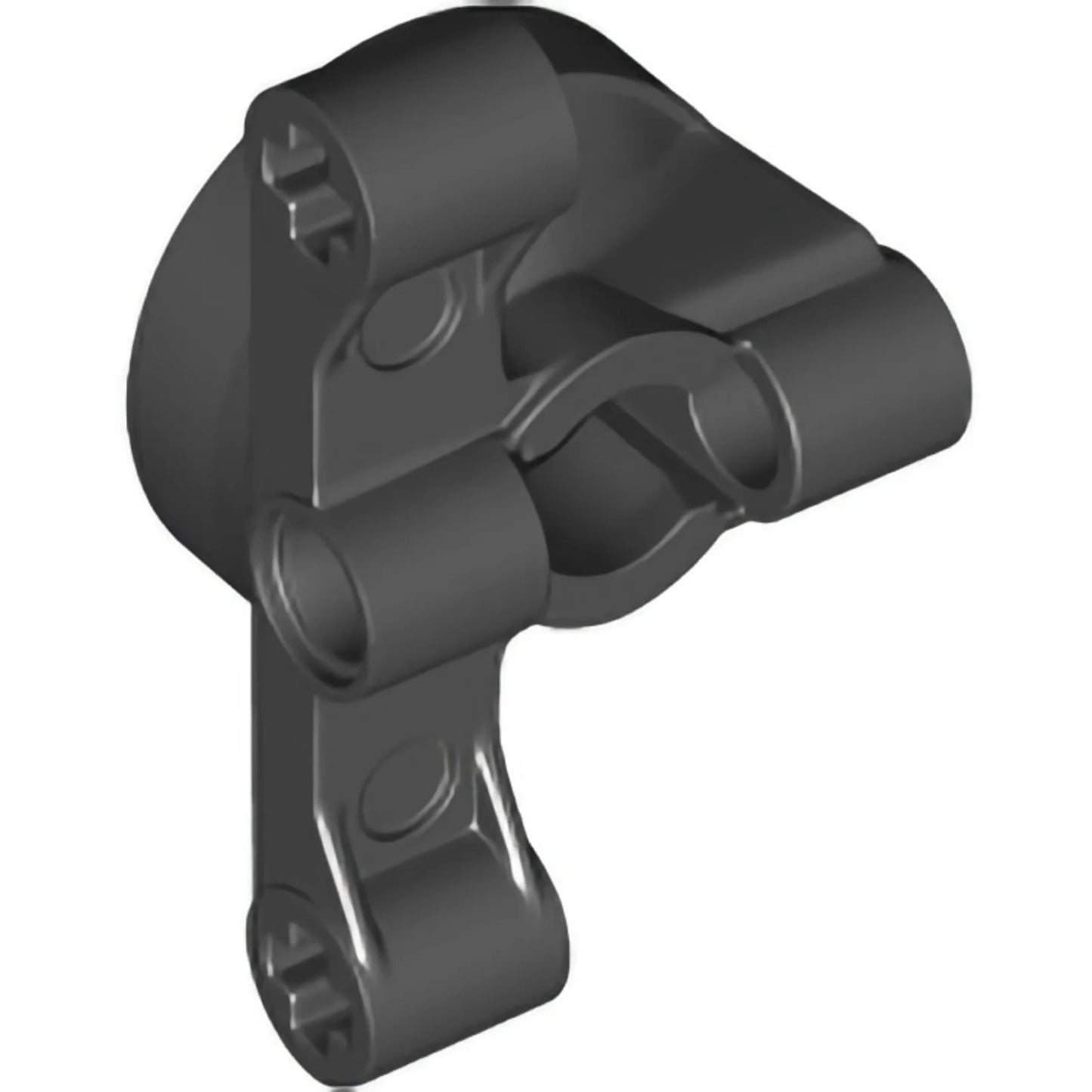 Part 65766 - Technic, Steering Wheel Hub Holder with 2 Pin Holes and 2 Arms with Axle Holes without Slots (Reinforced)