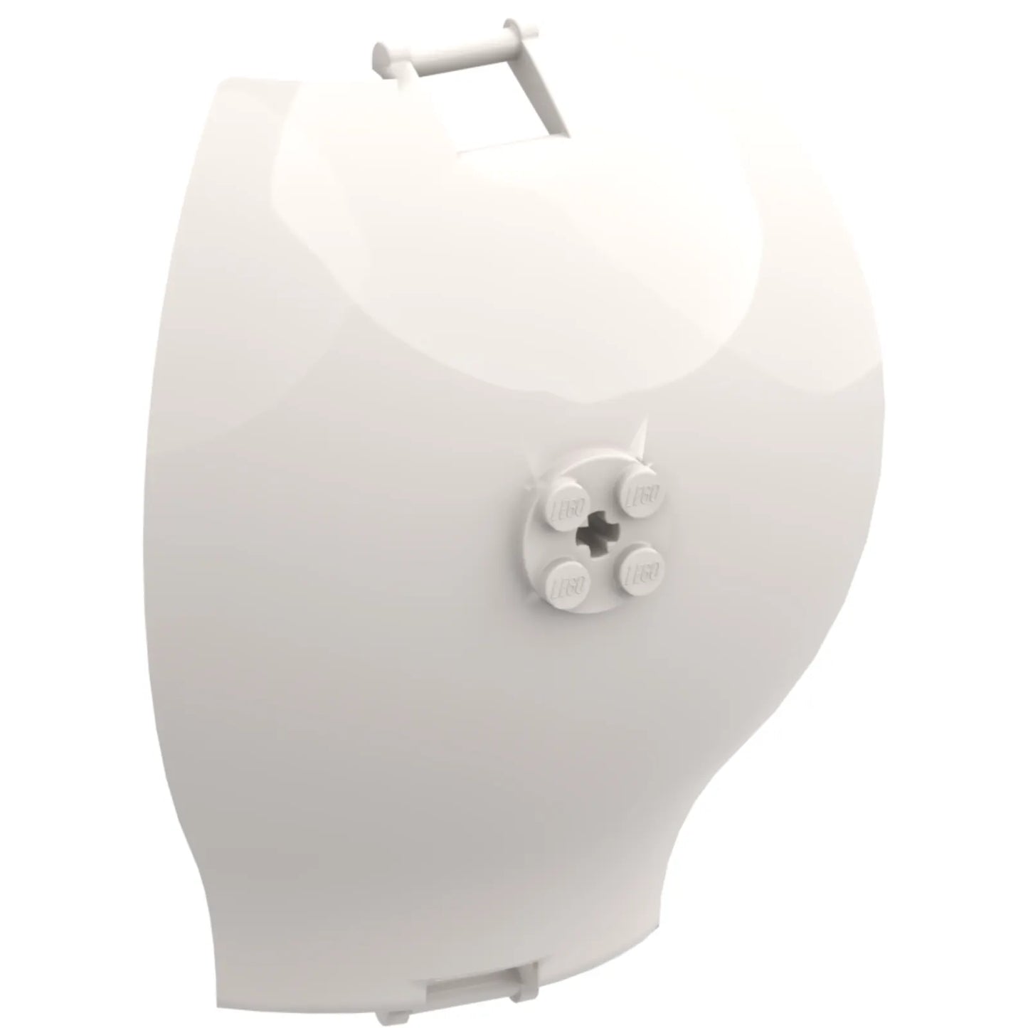 Part 65783 - Panel 10 x 4 x 13 Curved Tapered with Bar Handle at Each End, 4 Studs On Side